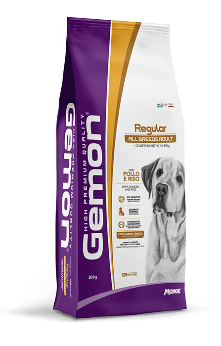 Gemon Regular All Breeds Adult – con Pollo e Riso – 20 kg