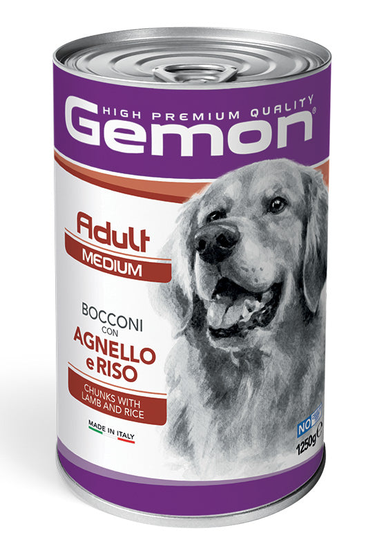 Gemon All Breeds Adult – Bocconi con Agnello e Riso – 1250 g