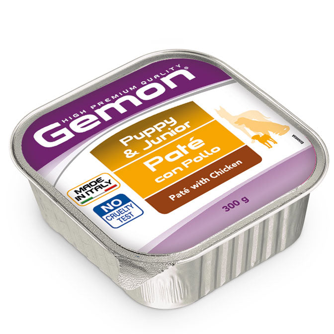 Gemon Puppy and Junior Paté con Pollo 300 g