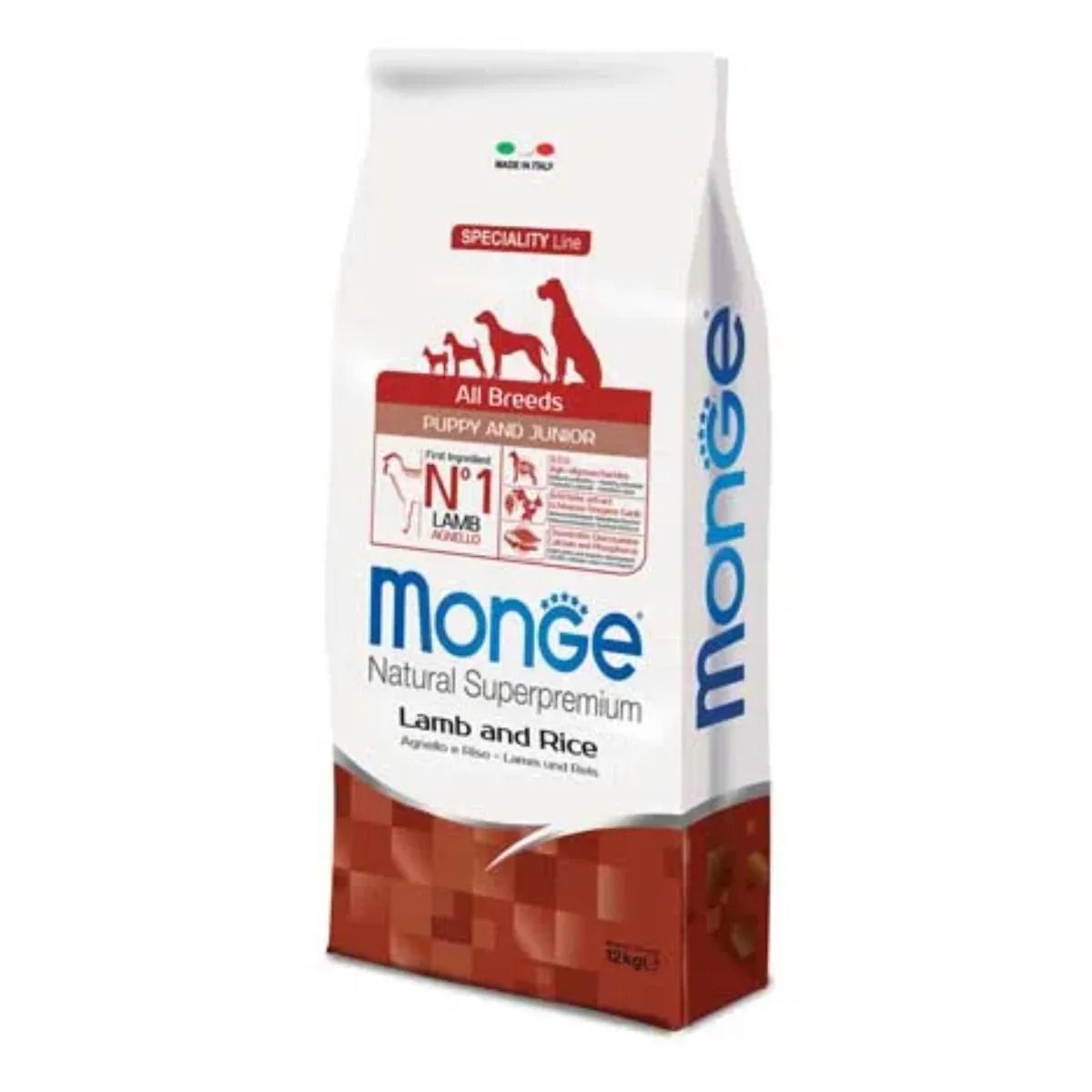 Monge Natural Superpremium All Breeds Puppy & Junior Agnello con Riso