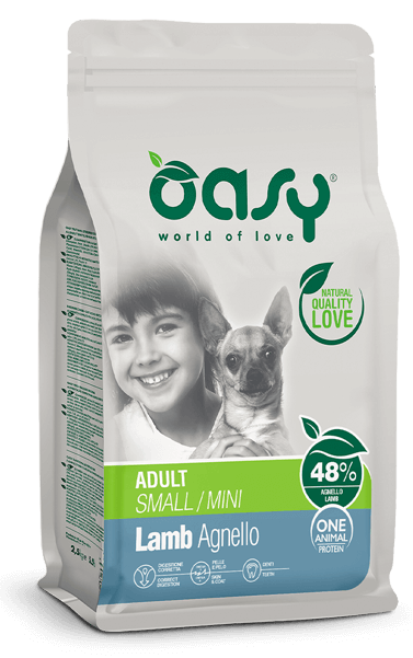 Oasy One Animal Protein – Adult Small/Mini all’Agnello