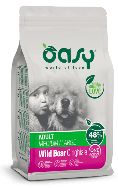Oasy One Animal Protein – Adult Medium/Large al Cinghiale