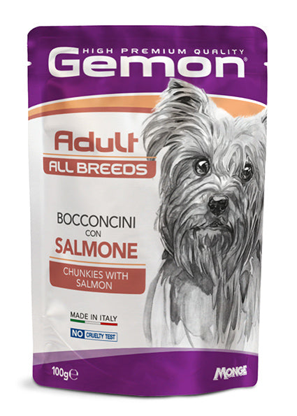 Gemon All Breeds Adult – Bocconcini con Salmone – 100 g