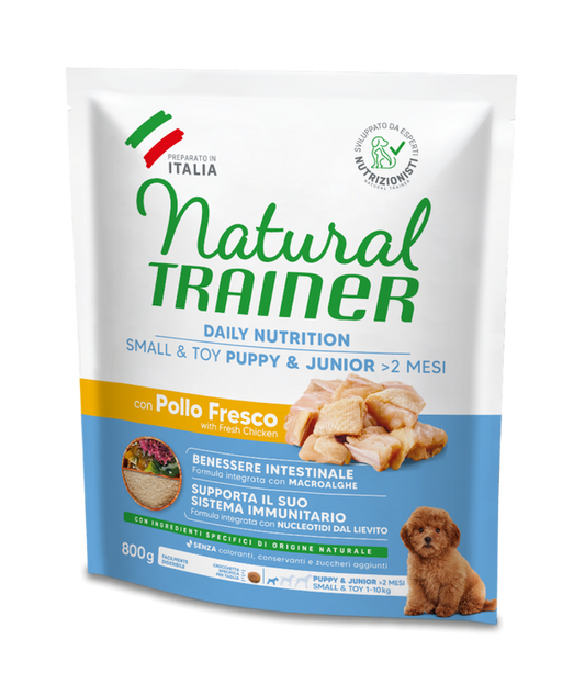 Natural Trainer Daily Nutrition Small & Toy Puppy & Junior Pollo Fresco 800g