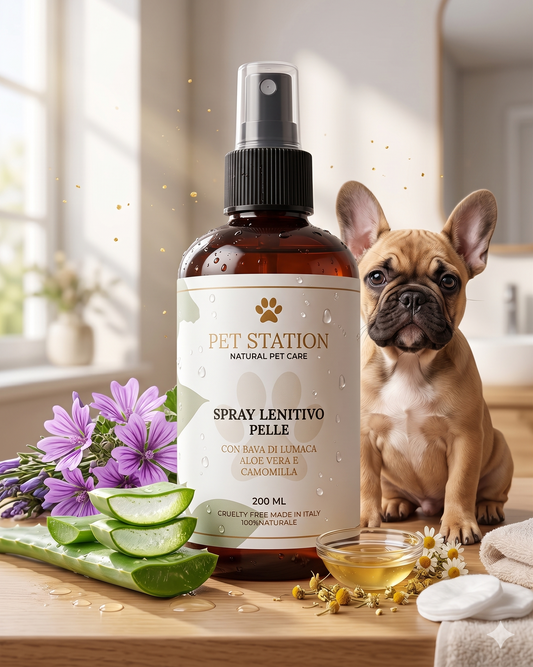 Spray Lenitivo Pelle Pet Station: Sollievo Immediato contro Prurito, Arrossamenti e Irritazioni (Senza Chimica Aggressiva)