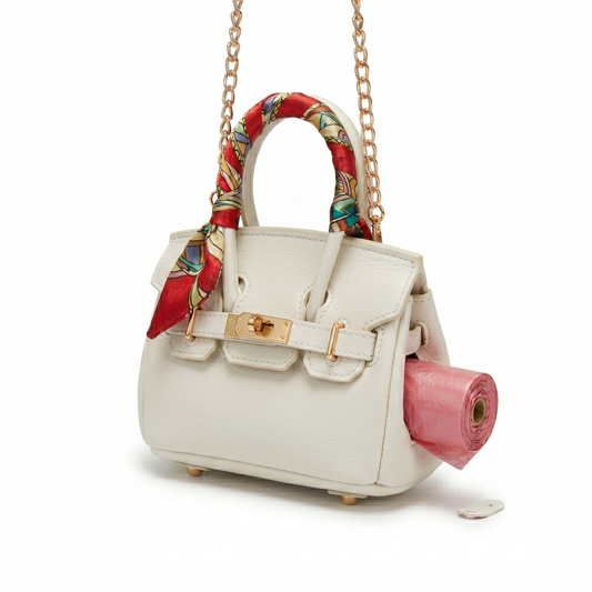 Mini Bag Porta-Sacchetti - Bianca