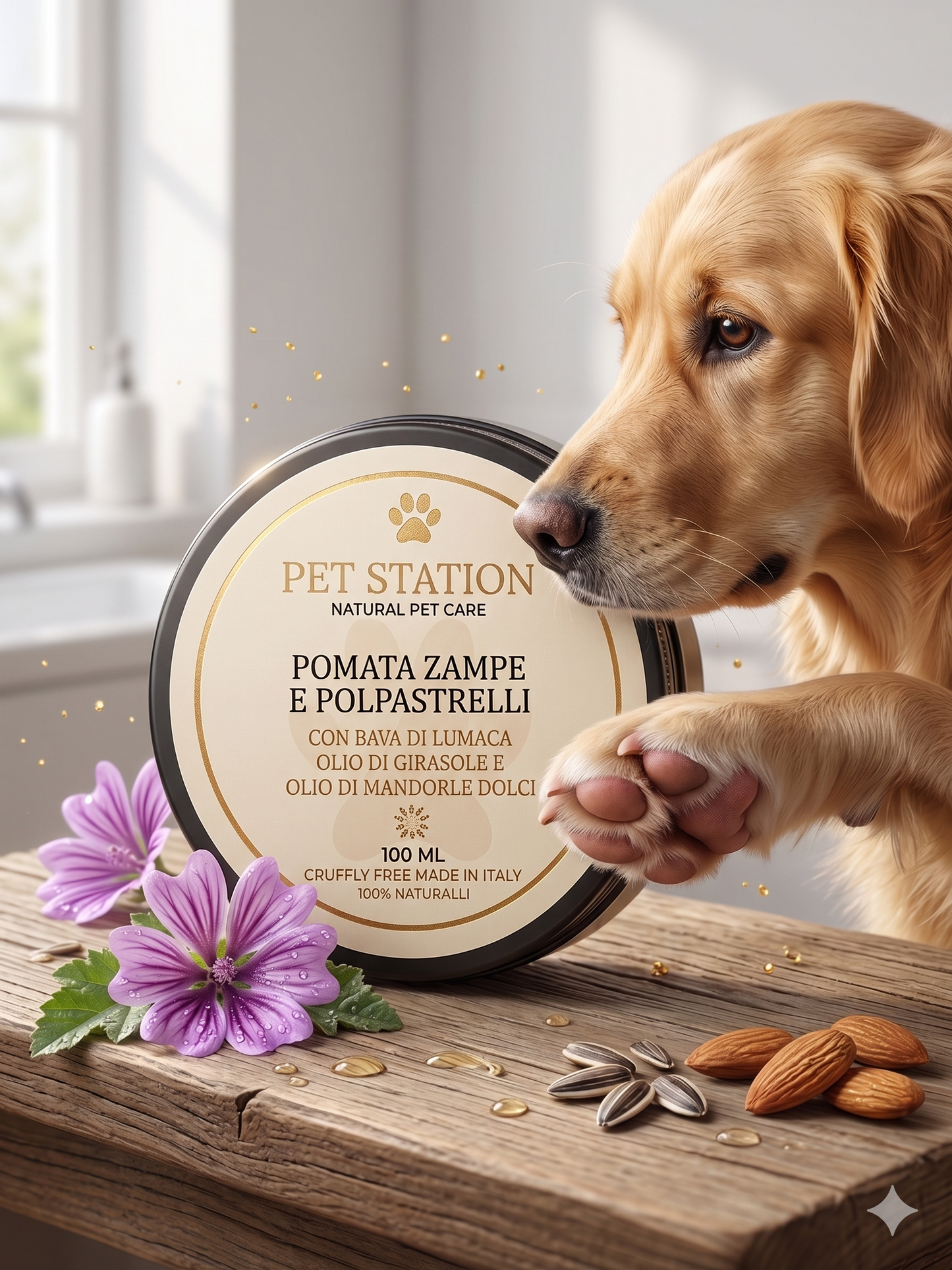 Pomata Zampe e Polpastrelli Pet Station: Protezione Totale e Dolcezza Naturale.