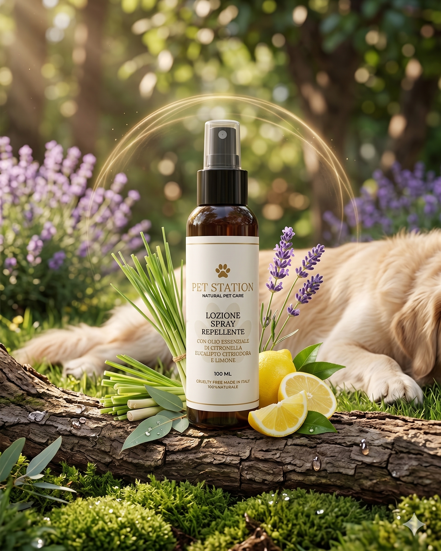 Lozione Spray Repellente Pet Station: Lo Scudo Naturale contro Insetti e Parassiti.