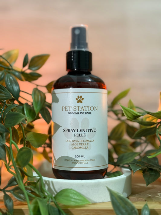 Spray Lenitivo Pelle – Bava di Lumaca, Aloe Vera & Camomilla – 200 ml