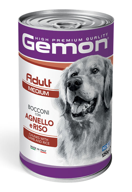 Gemon All Breeds Adult – Bocconi con Agnello e Riso – 1250 g