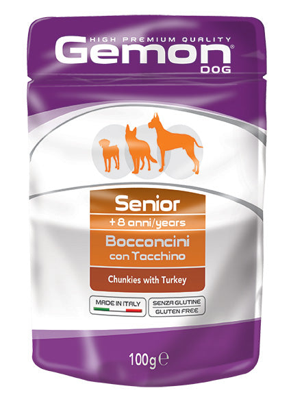 Gemon Senior – Bocconcini con Tacchino – 100 g