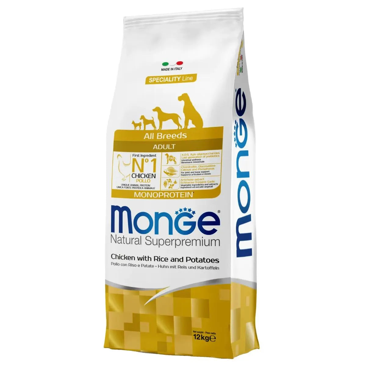 Monge Natural Superpremium All Breeds Adult Monoprotein Pollo con Riso e Patate