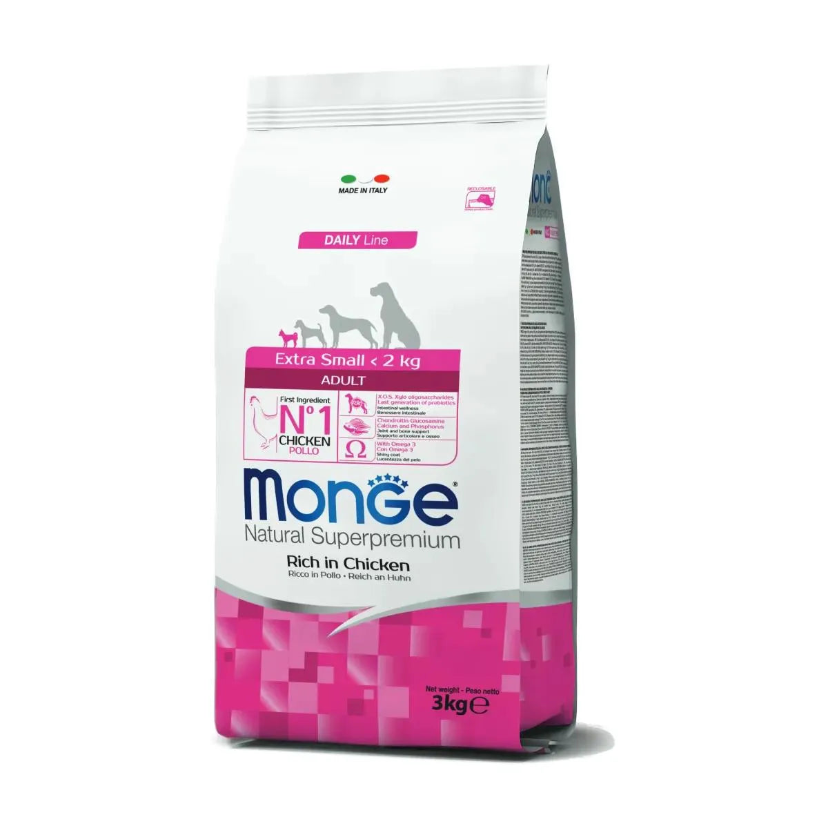 Monge Natural Superpremium Extra Small Adult Ricco di Pollo