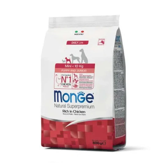 Monge Natural Superpremium Mini Puppy & Junior Ricco in Pollo