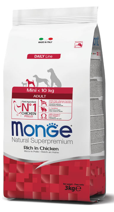 Monge Natural Superpremium Mini Adult Ricco in Pollo