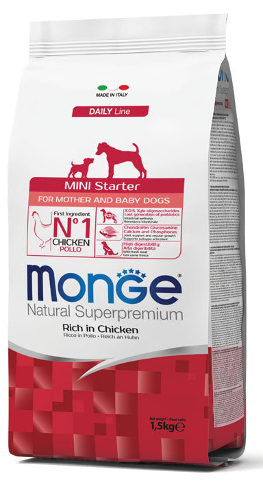 Monge Natural Superpremium Mini Starter Ricco in Pollo – 1,5 kg